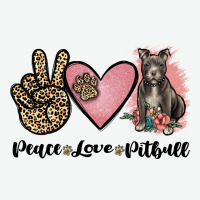 Peace Love Pitbull Urban Heavy Tee | Teevron