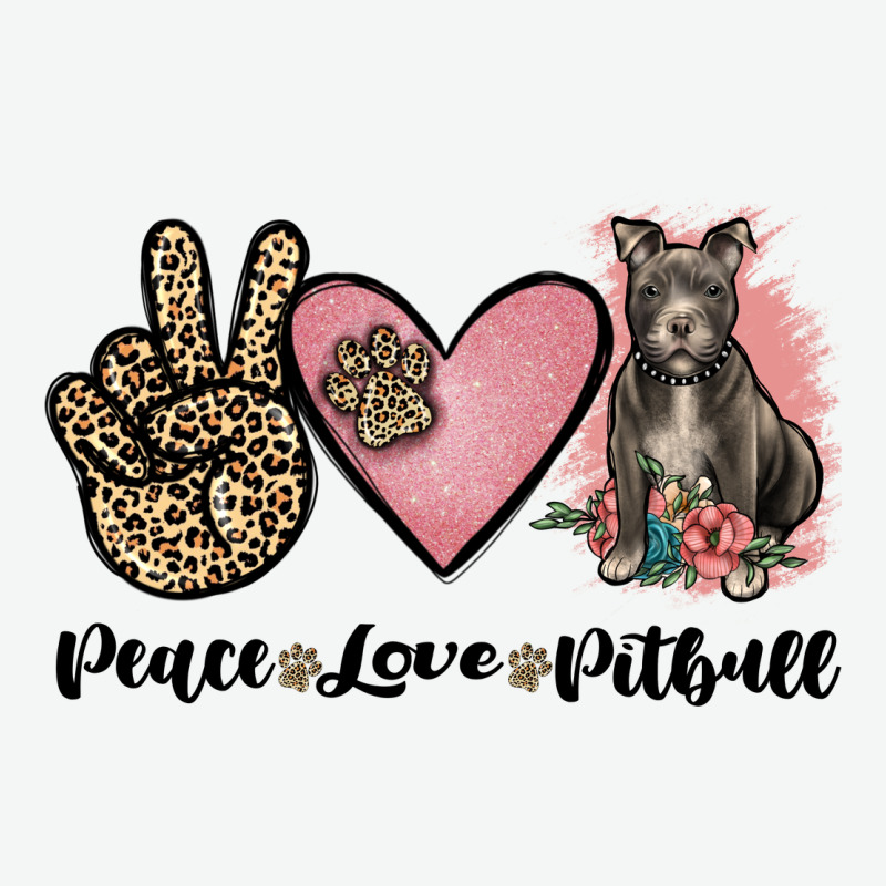 Peace Love Pitbull Urban Heavy Tee by JahusDesignShop | Teevron