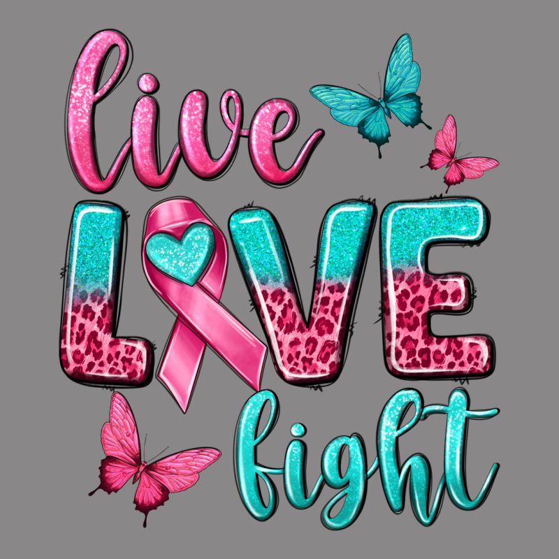 Live Love Fight Breast Cancer Vintage Tee by texasbilliewilder | Teevron
