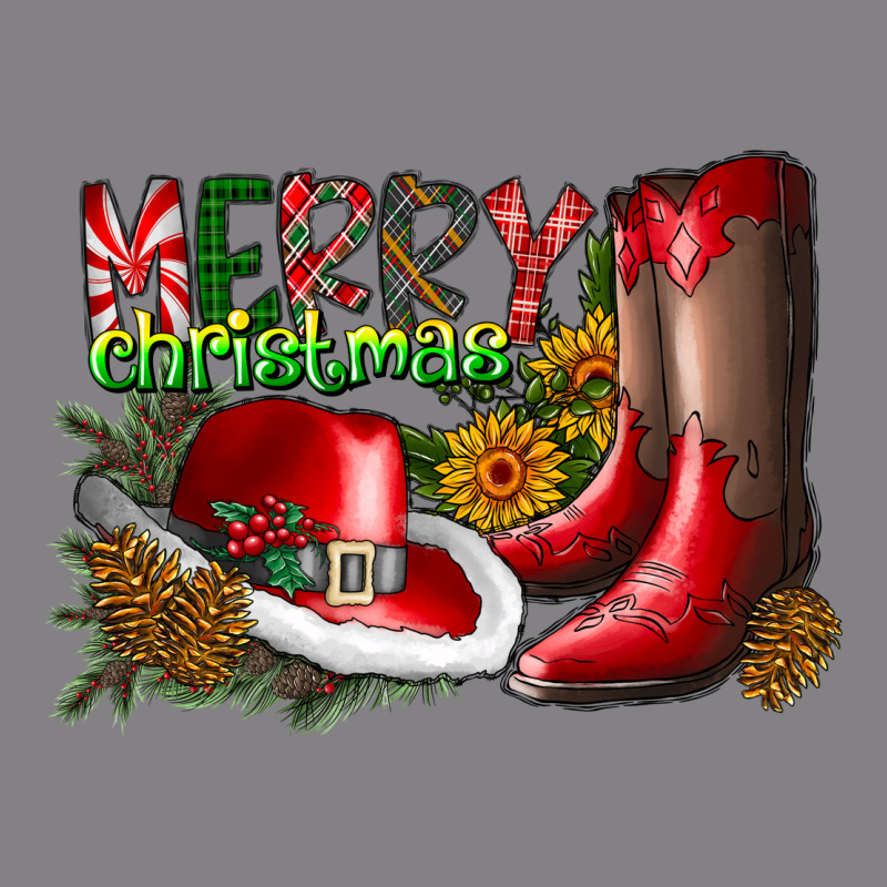 Cowboy Merry Christmas Heavyweight Hoodie by CowhideDigitalArt | Teevron