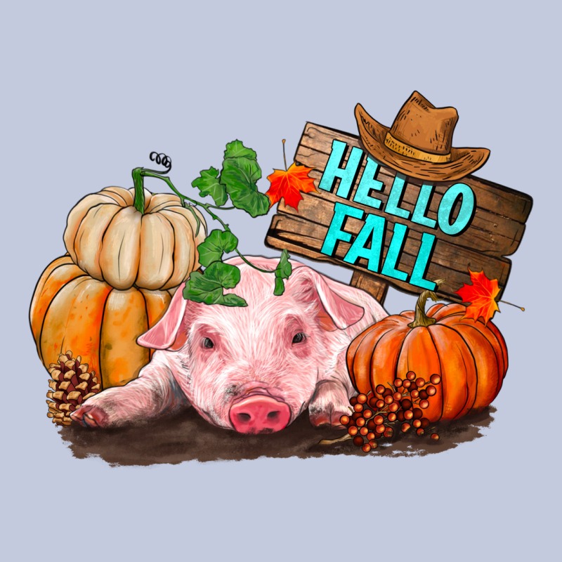 Hello Fall Pig Long Sleeve Tee by RanaPortraitStore | Teevron