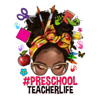 preschool teacher life afro messy bun | Teevron