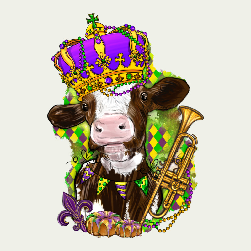 Mardi Gras Cow Urban Heavy Tee by NancyCooperArtShop | Teevron