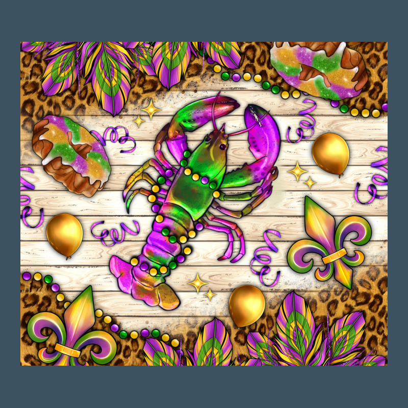 Mardi Gras With Crab Urban Heavy Tee by NancyCooperArtShop | Teevron