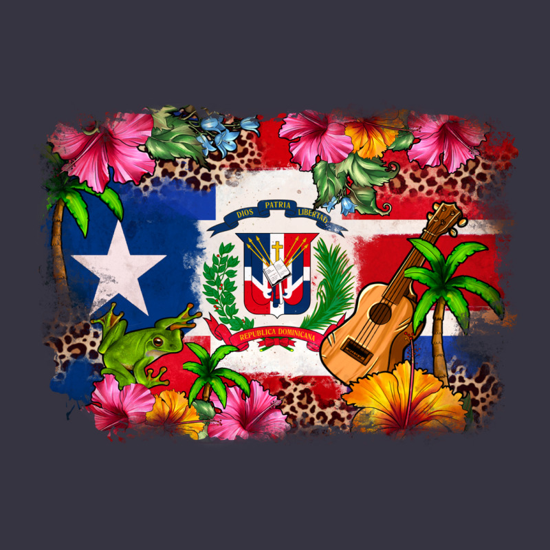 Dominican Republic And Puerto Rico Flag Vintage Hoodie by texasbilliewilder | Teevron