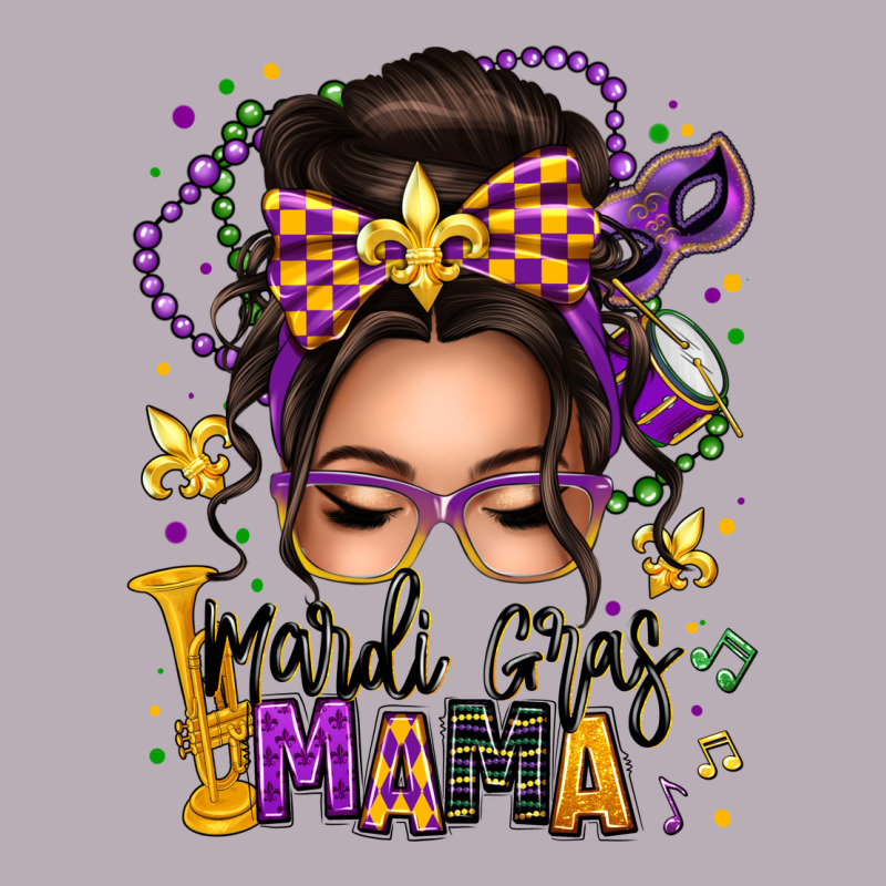 Mardi Gras Mama Messy Bun Vintage Tee by texasbilliewilder | Teevron