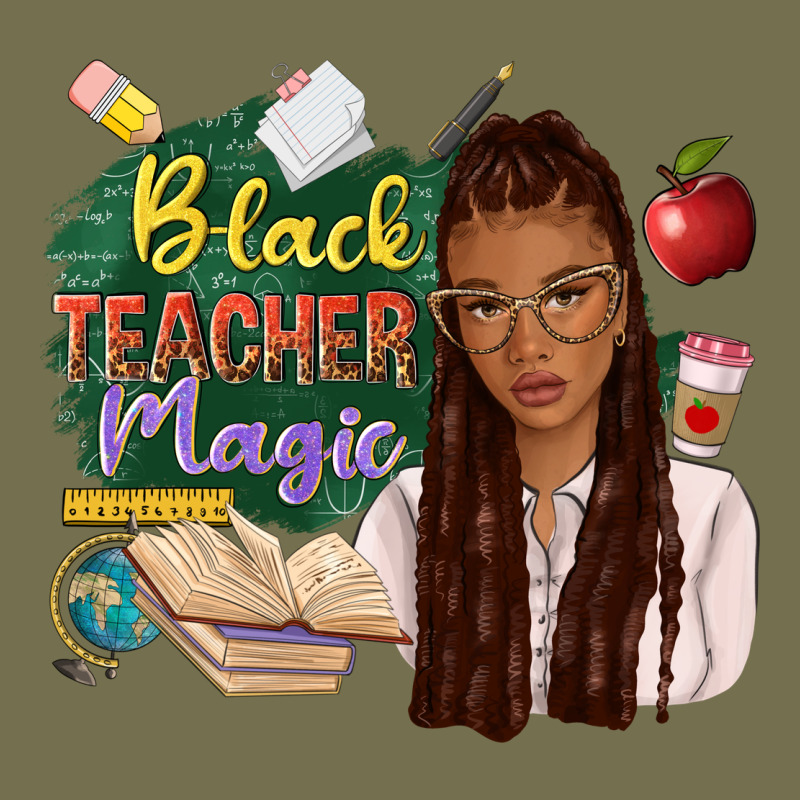 Black Teacher Magic With Afro Vintage Hoodie by NancyCooperArtShop | Teevron
