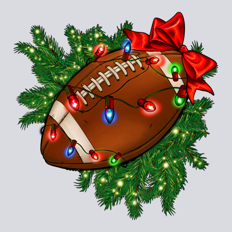 American Football Christmas With Lights And Ribbon Zipper Hoodie by FaDigitalArtStudio | Teevron