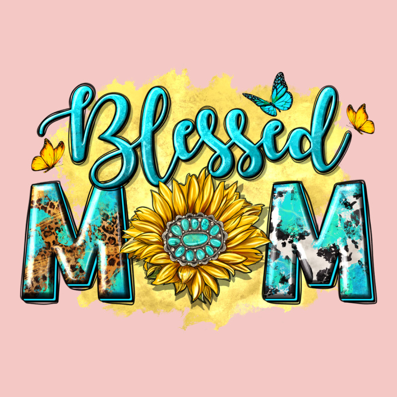 Blessed Mom With Sunflowers Urban Heavy Tee by texasbilliewilder | Teevron