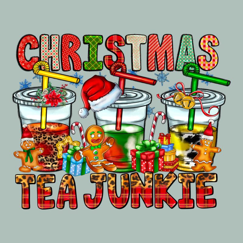 Christmas Tea Junkie Heavyweight Hoodie by CowhideDigitalArt | Teevron