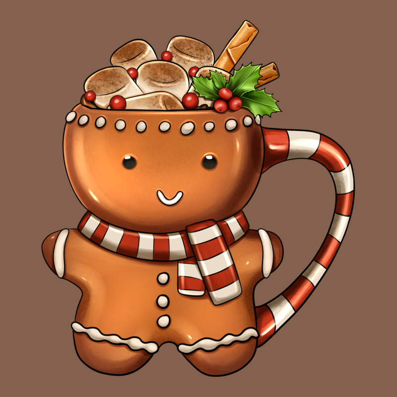 Gingerbread Cookie Man Hot Cocoa Coffee Zipper Hoodie by FaDigitalArtStudio | Teevron