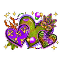 Mardi Gras Hearts Premium Tee | Teevron
