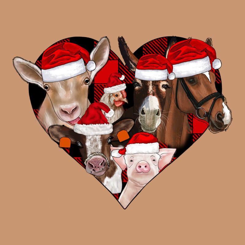 Farm Animals Christmas Heavyweight Hoodie by CowhideDigitalArt | Teevron