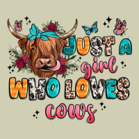 Just A Girl Who Loves Cows Heavy Core Tee | Teevron