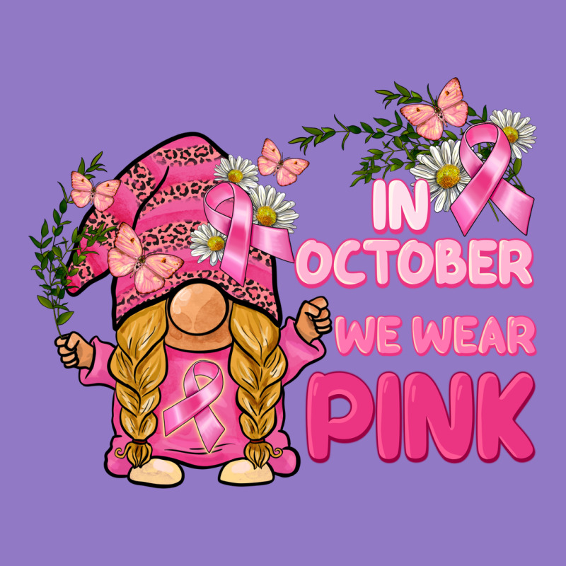 In October We Wear Pink Gnome Urban Hoodie by BarkalooDesign | Teevron