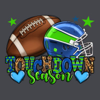 Touchdown Season American Football Green And Blue Long Sleeve Tee | Teevron