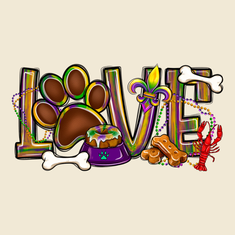 Mardi Gras Love Dog Paw Premium Tee by BundleAndBundleShop | Teevron