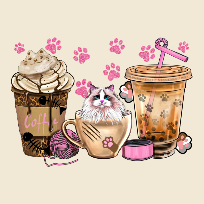 Cat Coffee Cups With Paw Bbs Ladies Tee by BundleAndBundleShop | Teevron