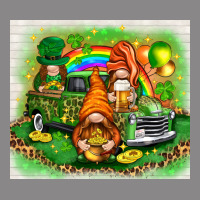 St Patricks Day Gnomies With Truck Vintage Tee | Teevron