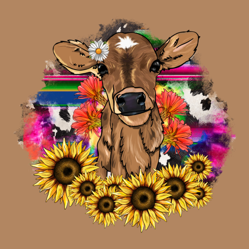 Baby Cow Flower Long Sleeve Tee by HowdyJamesFarm | Teevron