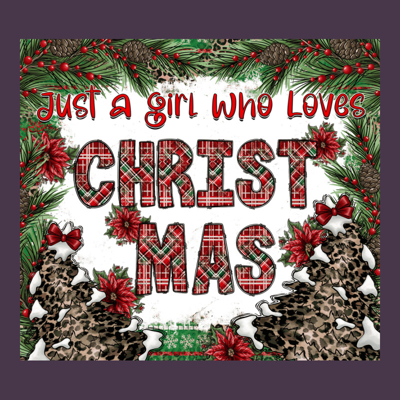 Just A Girl Who Loves Christmas Heavyweight Hoodie by CowhideDigitalArt | Teevron