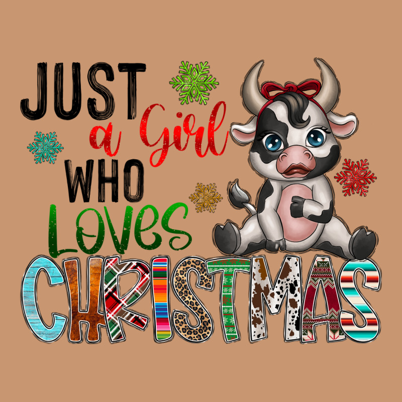 Just A Girl Who Loves Christmas Heavyweight Hoodie by CowhideDigitalArt | Teevron