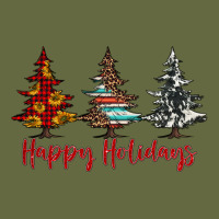Happy Holidays Christmas Trees Long Sleeve Tee | Teevron