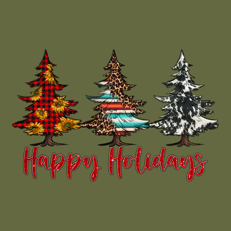 Happy Holidays Christmas Trees Long Sleeve Tee by Jasminsmagicworld | Teevron
