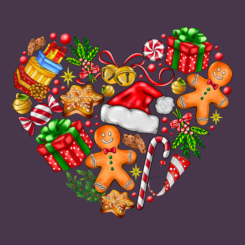 Love Christmas  Heart Heavyweight Hoodie by CowhideDigitalArt | Teevron
