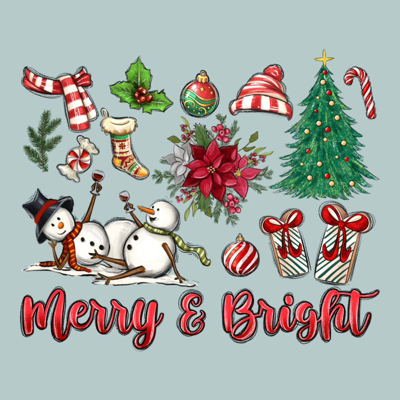 Merry Bright Heavy Core Tee by MaliasSmallBusiness | Teevron