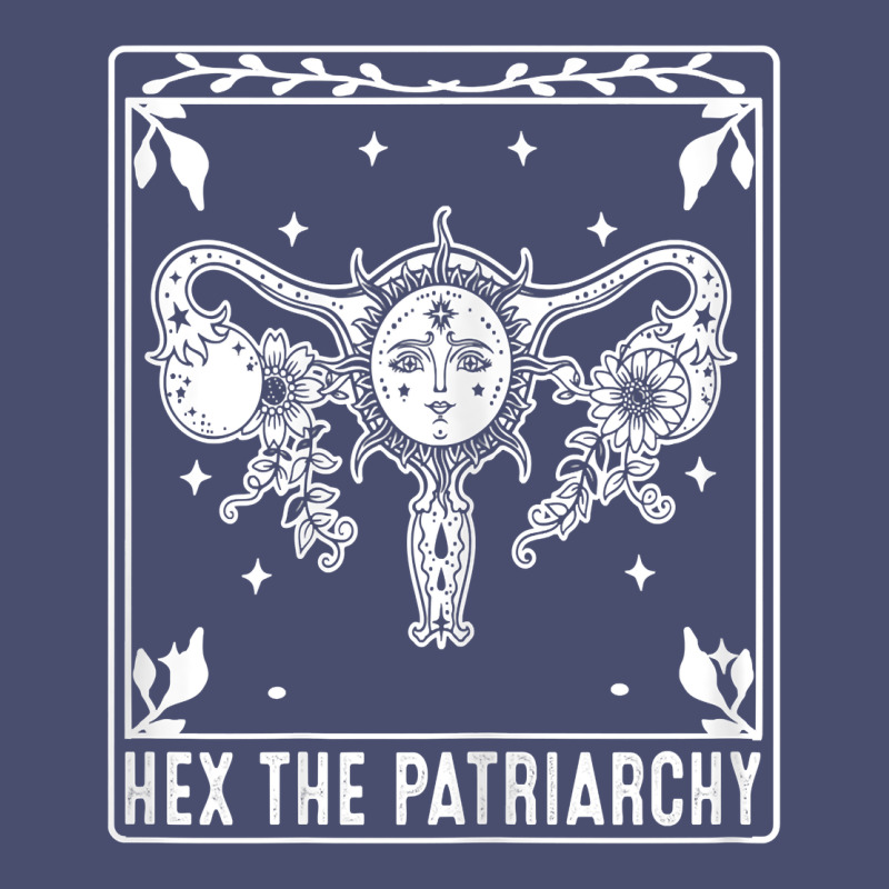 Womens Hex The Patriarchy Uterus Tarot Card Halloween Feminist T Shirt Vintage Tee by maiPhamDesign | Teevron