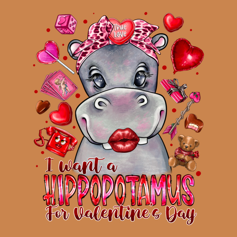 I Want Hippopotamus For Valentines Day Heavyweight Hoodie by CowhideDigitalArt | Teevron