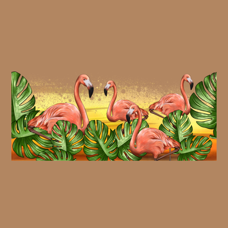 Flamingos With Sunset Long Sleeve Tee by TumblerDesignByShophia | Teevron