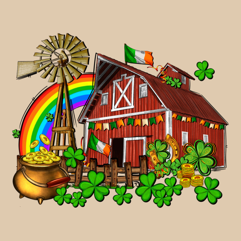 St. Patrick's Farm With Gold Heavyweight Sweatshirt by OliviaCreatesArt | Teevron