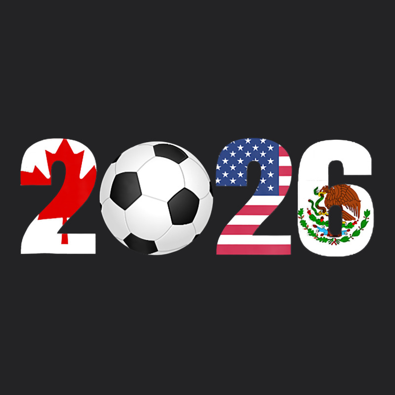 North America 2026 Football  Canada Usa Mexico Soccer Vintage Tee by maiPhamDesign | Teevron