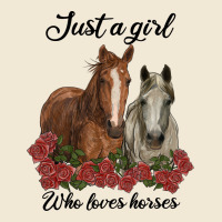 Just A Girl Who Loves Horses No Background Ladies Tee | Teevron