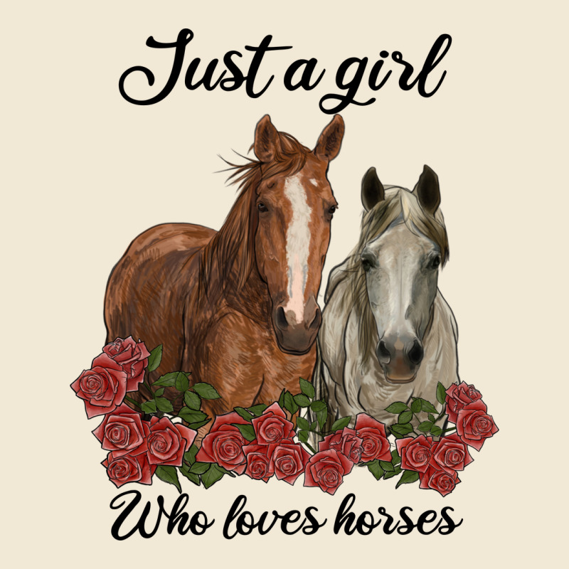 Just A Girl Who Loves Horses No Background Ladies Tee by RanaPortraitStore | Teevron