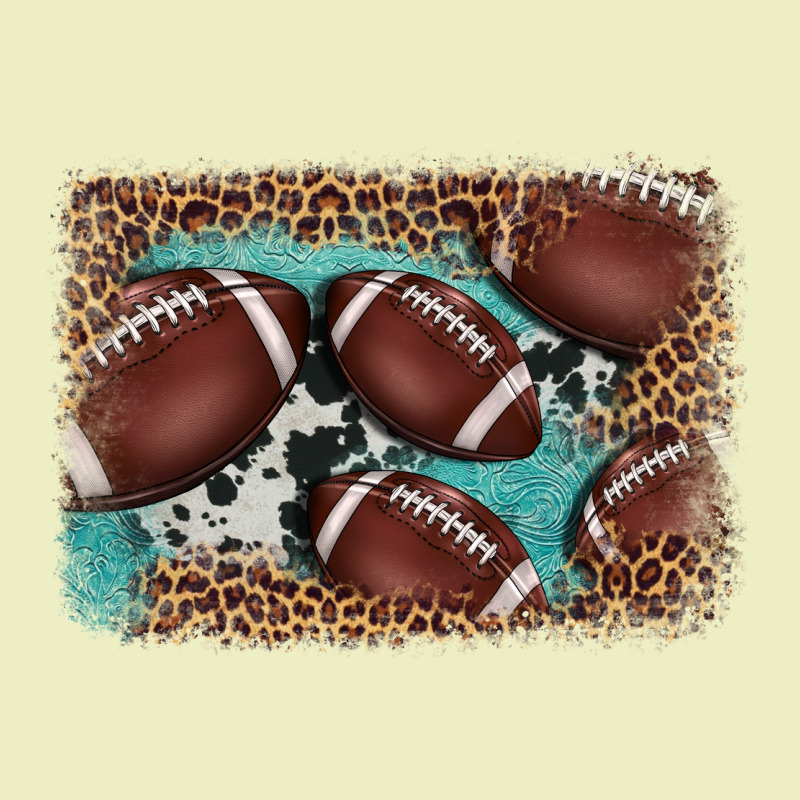 American Football Leopard Cowhide Turquoise  Leather Background Urban Hoodie by BarkalooDesign | Teevron
