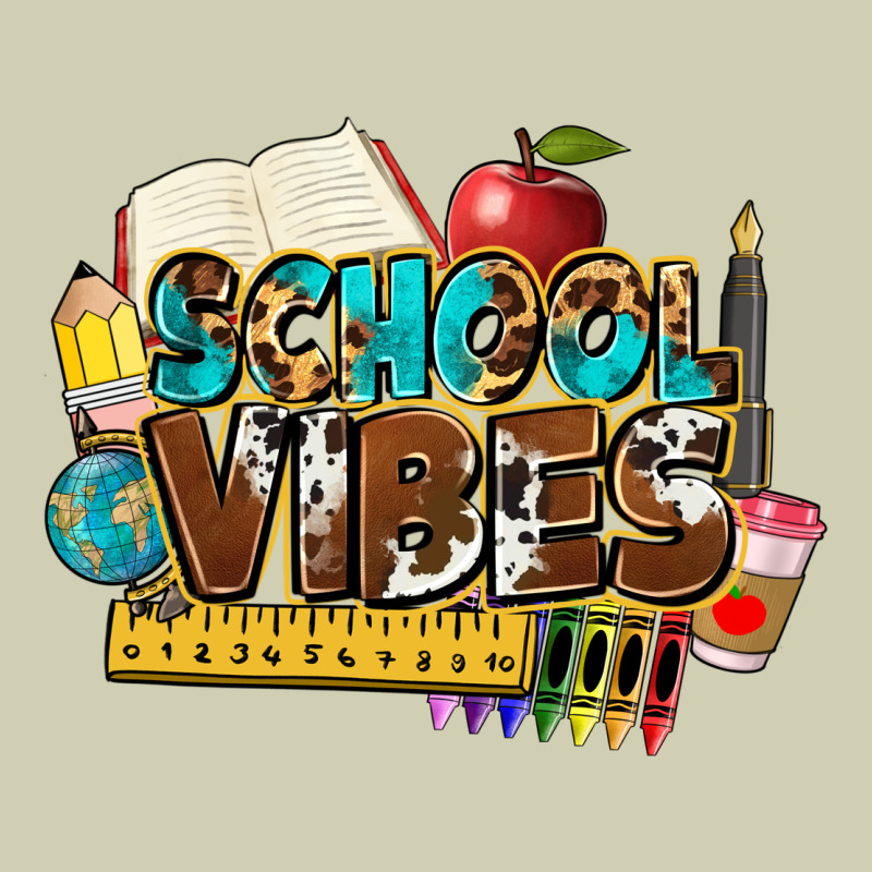 School Vibes Heavy Core Tee by NancyCooperArtShop | Teevron