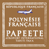 Papeete Tahiti Passport Stamp Vacation Travel T Shirt Vintage Tee | Teevron