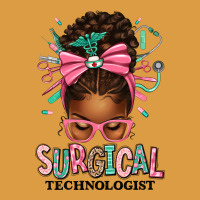Surgical Technologist Afro Messy Bun Urban Heavy Tee | Teevron
