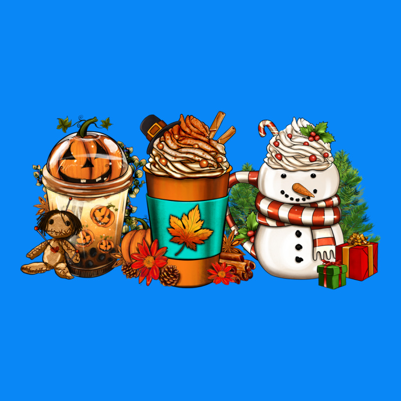 Halloween Thanksgiving Christmas Coffee Cups Zipper Hoodie by FaDigitalArtStudio | Teevron