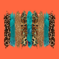 Glitter Turqoise Leopard Tooled Leather Background Premium Hoodie | Teevron
