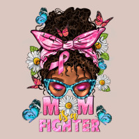 Mom Is A Fighter And Afro Messy Bun Mom Premium Hoodie | Teevron