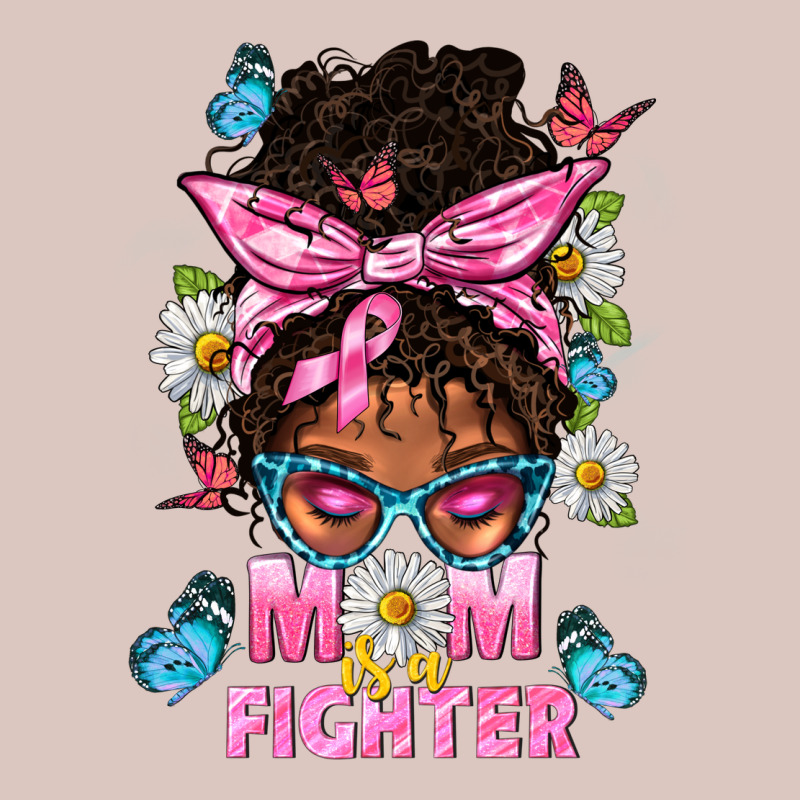 Mom Is A Fighter And Afro Messy Bun Mom Premium Hoodie by BundleAndBundleShop | Teevron