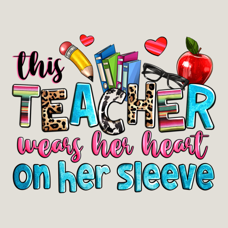This Teacher Wears Her Her On Her Sleeve Heavy Core Tee by NancyCooperArtShop | Teevron