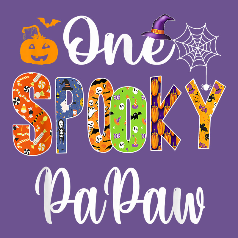 Grandpa Family Halloween Matching Shirts, One Spooky Papaw T Shirt Vintage Tee by maiPhamDesign | Teevron