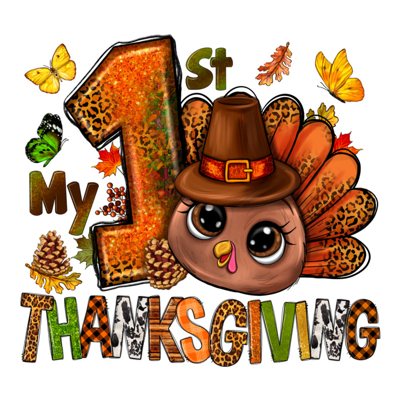My First Thanksgiving With Turkey Bbs Premium Tee by BundleAndBundleShop | Teevron
