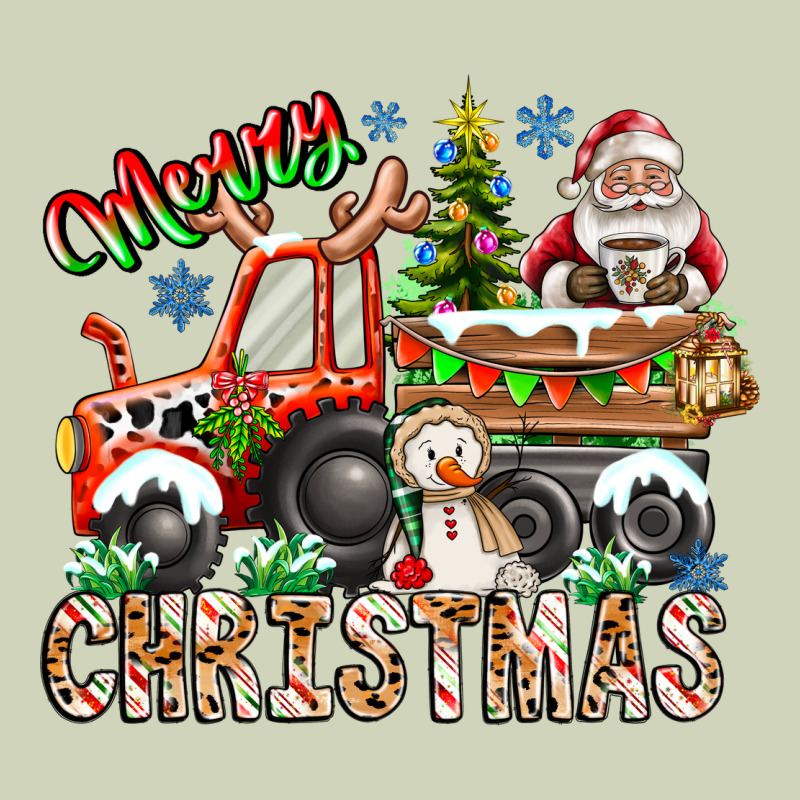 Merry Christmas  Tractor Heavyweight Hoodie by CowhideDigitalArt | Teevron