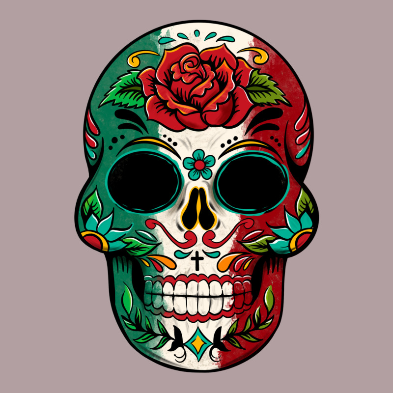 Mexican Skull Vintage Hoodie by texasbilliewilder | Teevron